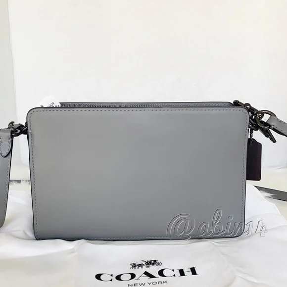 NWT Coach Signature Chain Leather Crossbody Bag - Picture 9 of 14